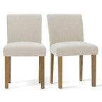 Silla de comedor tapizada (juego de 2)