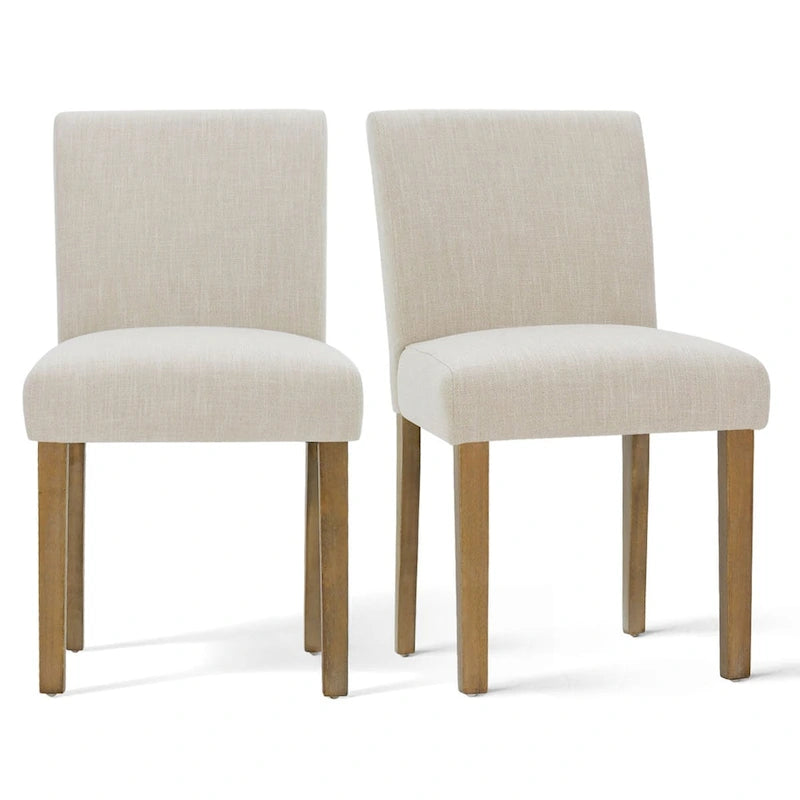 Silla de comedor tapizada (juego de 2)