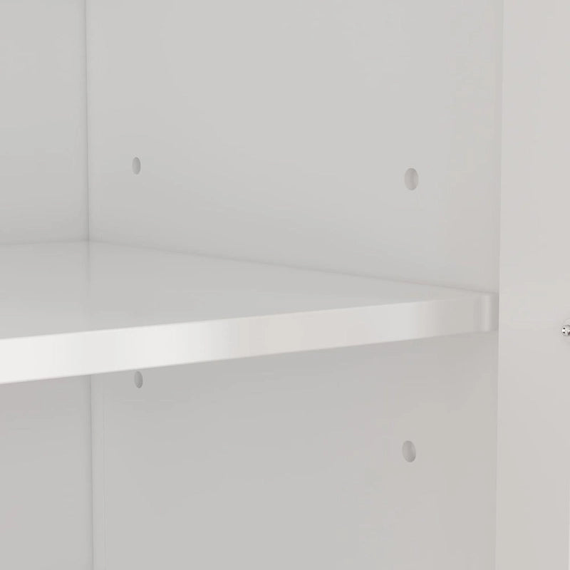 Aparador de laca tipo bufé de 55.1 pulgadas, vitrina con puertas de vidrio, librería