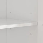 Aparador de laca tipo bufé de 55.1 pulgadas, vitrina con puertas de vidrio, librería