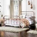  Vore Modern Gold Metal Slatted Panel Bed