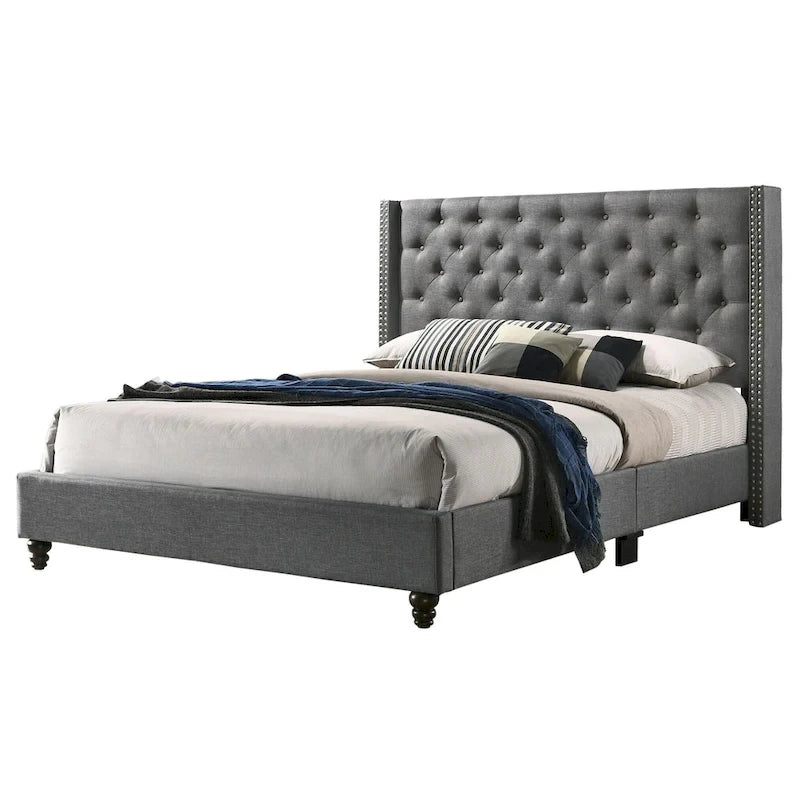 Cama tapizada capitoné