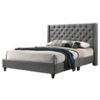 Cama tapizada capitoné