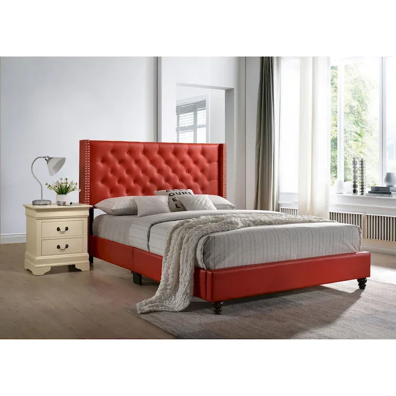 Cama tapizada capitoné