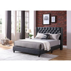 Cama tapizada capitoné