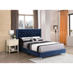 Cama tapizada capitoné