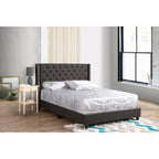 Cama tapizada capitoné
