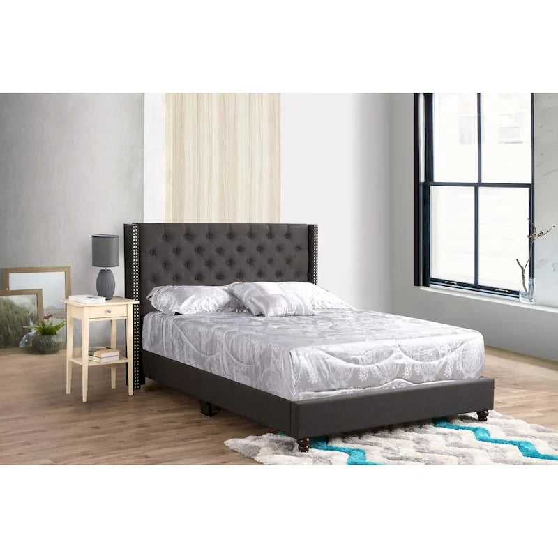 Cama tapizada capitoné