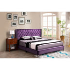 Cama tapizada capitoné