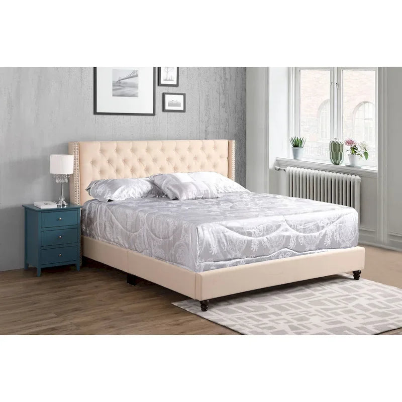 Cama tapizada capitoné