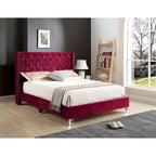 Cama tapizada capitoné