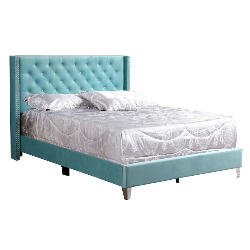 Cama tapizada capitoné