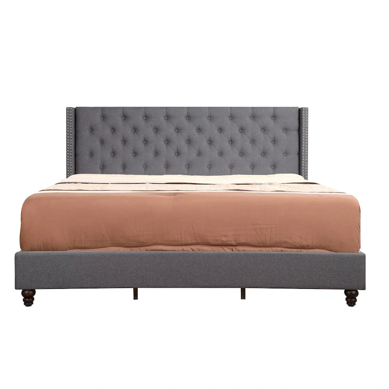 Cama tapizada capitoné