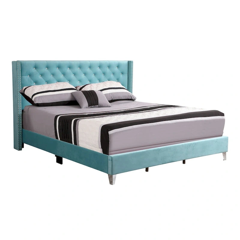 Cama tapizada capitoné