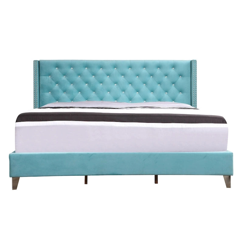 Cama tapizada capitoné