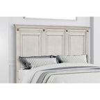 Juego de dormitorio de 5 piezas Distressed Parchment Wood