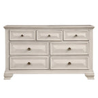 Juego de dormitorio de 5 piezas Distressed Parchment Wood