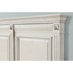 Juego de dormitorio de 5 piezas Distressed Parchment Wood