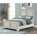 Juego de dormitorio de 5 piezas Distressed Parchment Wood