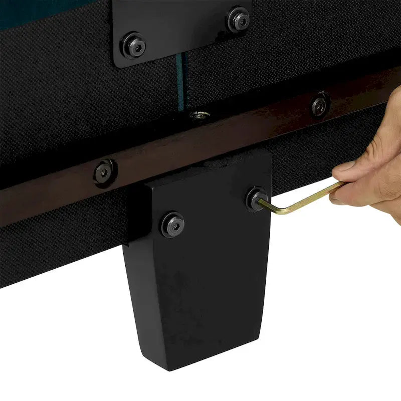 Cama Plataforma Tapizada con Cabecero Alto de Pana Blanca
