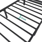 Base de cama tipo plataforma con dosel de metal Twin/King