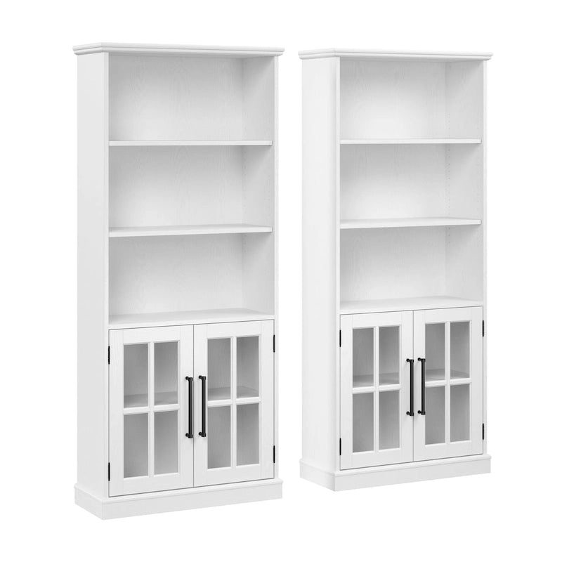 Estantería de 5 Baldas con Puertas - Juego de 2