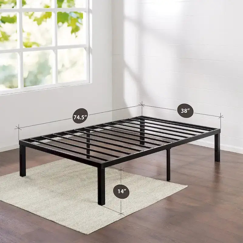 Base de cama de plataforma metálica Quick Lock