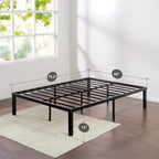 Base de cama de plataforma metálica Quick Lock