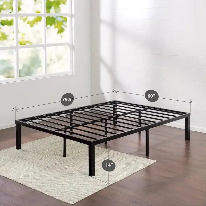 Base de cama de plataforma metálica Quick Lock