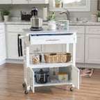 Carrito de cocina móvil con encimera de granito