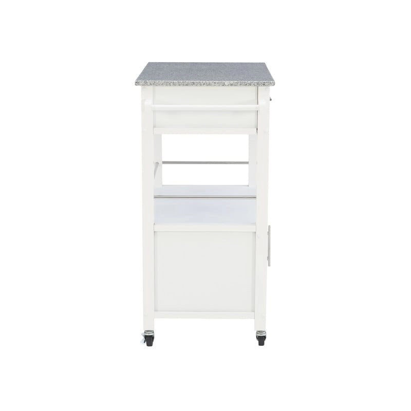 Carrito de cocina móvil con encimera de granito