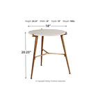 Mesa decorativa contemporánea glamurosa blanca y dorada