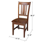 Silla de oficina para el hogar Espresso Parawood