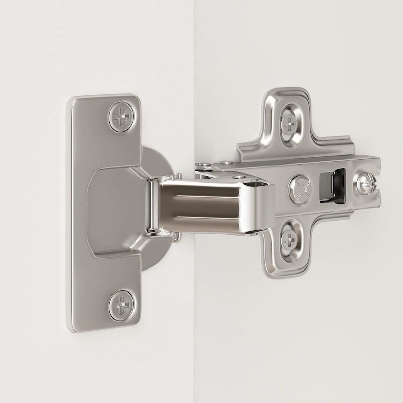 Armario de 70.9" de alto x 63" de ancho con 4 puertas y barra para colgar, blanco