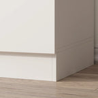 Armario de 70.9" de alto x 63" de ancho con 4 puertas y barra para colgar, blanco