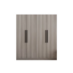 Armario de 70.9" de alto x 63" de ancho con 4 puertas y barra para colgar, blanco