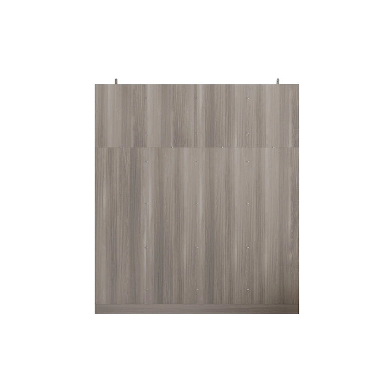 Armario de 70.9" de alto x 63" de ancho con 4 puertas y barra para colgar, blanco