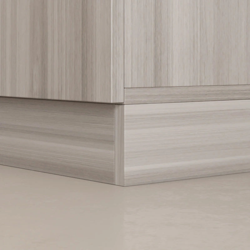 Armario de 70.9" de alto x 63" de ancho con 4 puertas y barra para colgar, blanco