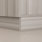 Armario de 70.9" de alto x 63" de ancho con 4 puertas y barra para colgar, blanco