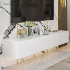Consolas de TV flotantes para pared, mueble de TV colgante con luz, soporte para TV
