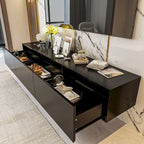Consolas de TV flotantes para pared, mueble de TV colgante con luz, soporte para TV