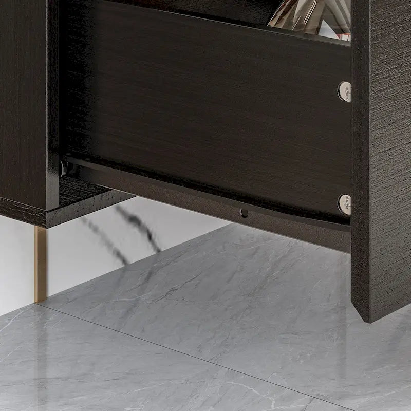 Consolas de TV flotantes para pared, mueble de TV colgante con luz, soporte para TV