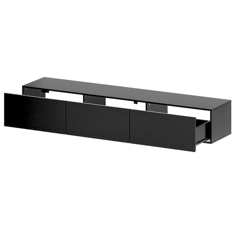 Consolas de TV flotantes para pared, mueble de TV colgante con luz, soporte para TV