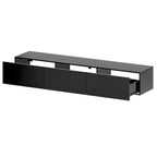 Consolas de TV flotantes para pared, mueble de TV colgante con luz, soporte para TV