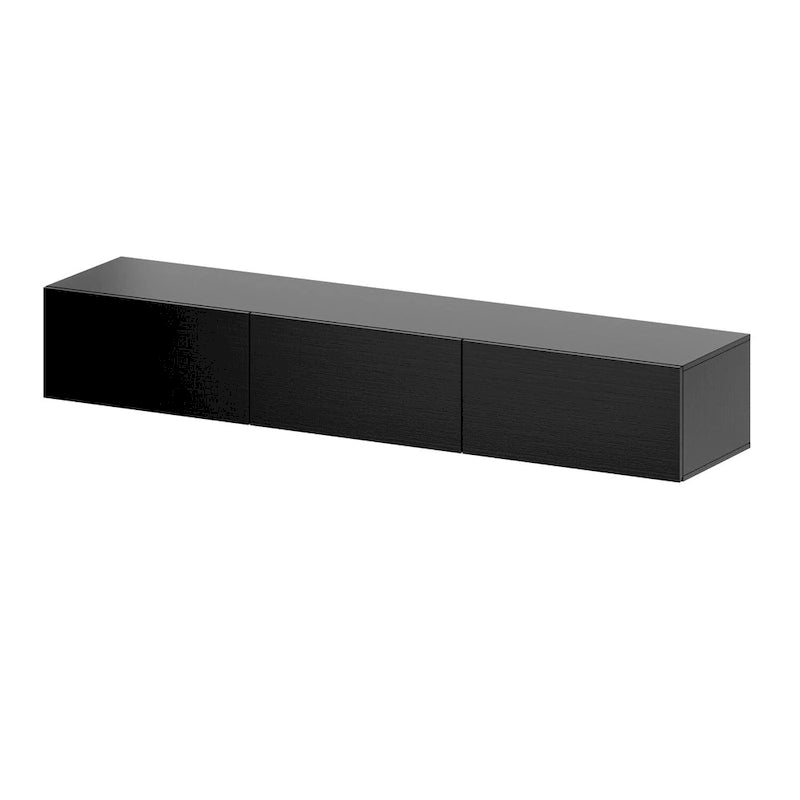 Consolas de TV flotantes para pared, mueble de TV colgante con luz, soporte para TV