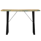 Mesa de comedor de madera maciza reciclada de 120 x 60 x 76 cm - 120 x 60 x 76 cm
