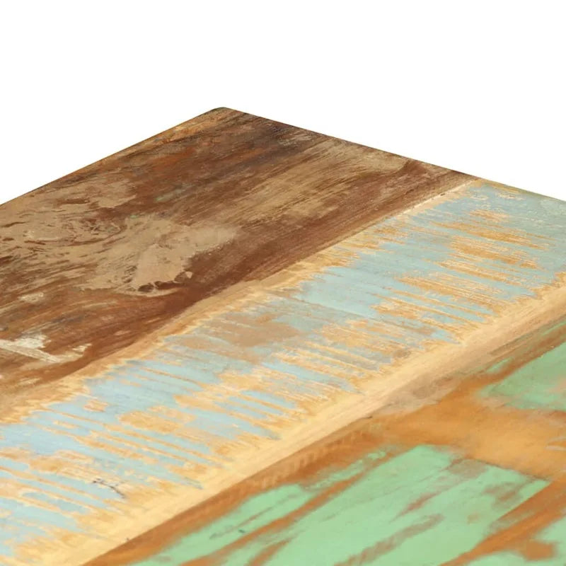 Mesa de comedor de madera maciza reciclada de 120 x 60 x 76 cm - 120 x 60 x 76 cm