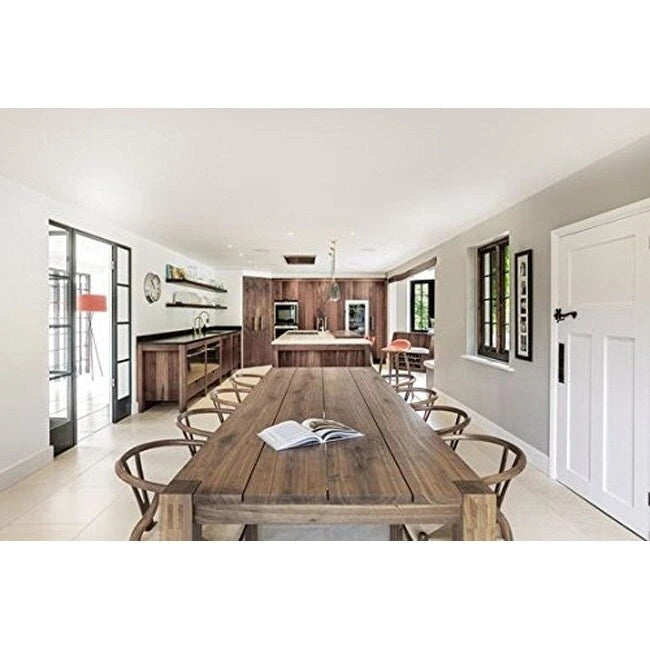 Juego de 2 sillas de comedor modernas de madera con respaldo, sillón con asiento de cáñamo para el hogar, restaurante, oficina, cocina