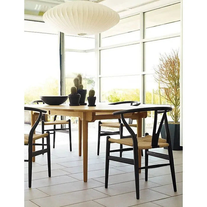 Juego de 2 sillas de comedor modernas de madera con respaldo, sillón con asiento de cáñamo para el hogar, restaurante, oficina, cocina