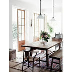 Juego de 2 sillas de comedor modernas de madera con respaldo, sillón con asiento de cáñamo para el hogar, restaurante, oficina, cocina